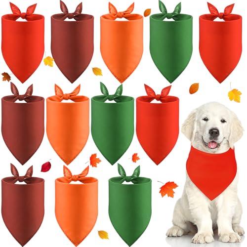 Huhumy Hundehalstücher für den Herbst, Sublimation, blanko, für Hunde, Wärmeübertragung, Dreieck-Lätzchen für kleine, mittelgroße und große Welpen, Haustiere, Halloween, Weihnachtskostüm, Rot, Grün von Huhumy