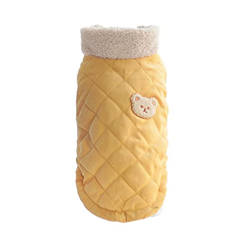 Huicai Hund Pullover Winter Warm Katze Sweatshirt Sanft Plus Samt Haustier Mantel Jacke Für Klein Mittel Hunde von Huicai