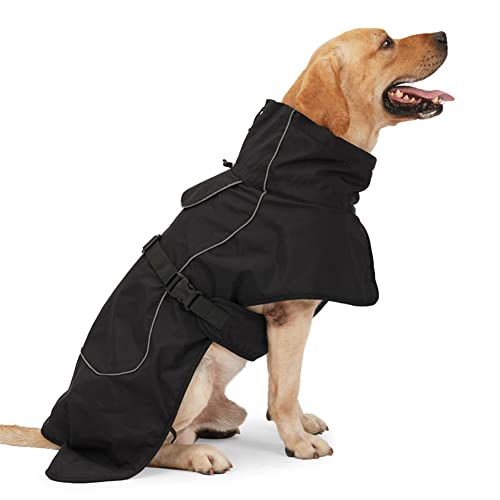 Huicai Hund Windjacke Rollkragen Reflektierend Streifen Verdicken Winddicht Regenfest Warm Winter Baumwolle Kleidung Zum Klein Mittel von Huicai