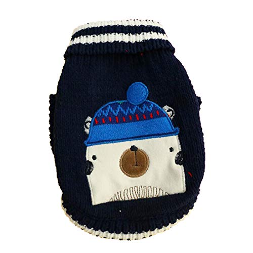Huicai Mode Süß Wenig Haustier Kleidung Schön Hund Katze Gestrickt Jumper Winter Warm Sweatshirt Hündchen Jacke Kleider von Huicai