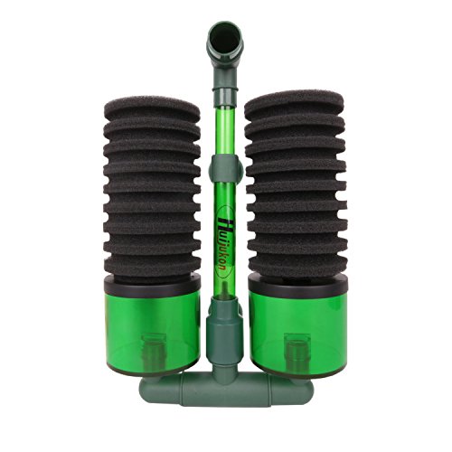 Huijukon Luftheber Filter Aquarium Schwammfilter Luftbetriebener Aquarium Innenfilter mit 2 Medienkammern, für Aquarien von 30 bis 200 Liter Huijukon Luftheber Filter Aquarium Schwammfilter Luftbetriebener Aquarium Innenfilter mit 2 Medienkammern, für Aquarien von 30 bis 200 Liter von Huijukon