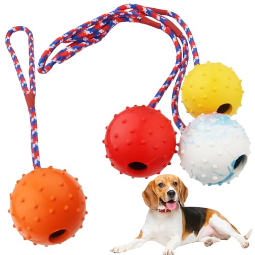 4pcs Ball Mit Schnur Hund,Naturgummiball Mit Seil Hundespielzeug,5.5cm Hundespielzeug Ball Mit Seil,Wurfball Mit Seil,unzerstörbarer Hundeball Mit Seil,großer Und Kleiner Hundeball,Wurfball für Hunde 4pcs Ball Mit Schnur Hund,Naturgummiball Mit Seil Hundespielzeug,5.5cm Hundespielzeug Ball Mit Seil,Wurfball Mit Seil,unzerstörbarer Hundeball Mit Seil,großer Und Kleiner Hundeball,Wurfball für Hunde von Huiyoulan