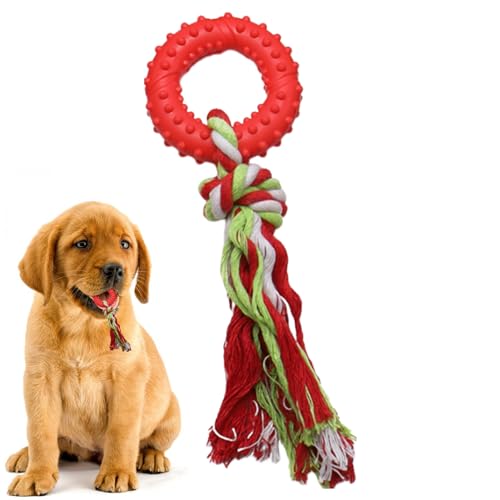 Hujinkan Hundeseil-Kauspielzeug | Kauspielzeug für Hunde zur Mundpflege | Kauspielzeug in Lebensmittelqualität, weiches Hundespielzeug, zahnendes Welpenspielzeug für Training, Haustiere von Hujinkan