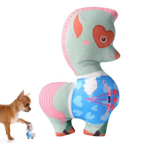 Hujinkan Plüsch-Kauspielzeug für Hunde | Quietschendes Plüsch-Kauspielzeug mit Aufdruck für Hunde - Hautfreundliches, ausgestopftes, interaktives Haustierspielzeug für Hunde, Katzen von Hujinkan