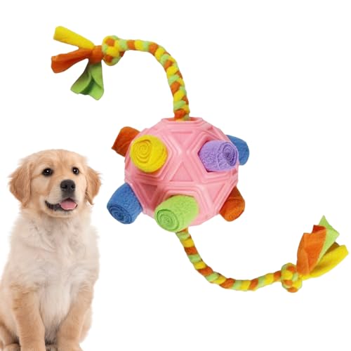 Hujinkan Schnüffelball-Hundespielzeug, Hundefütterungs-Puzzleball | Exquisites Schnüffelballspielzeug für interaktive Hunde,Wiederverwendbarer Hunde-Schnüffel-Puzzle-Spielzeugball, waschbarer von Hujinkan
