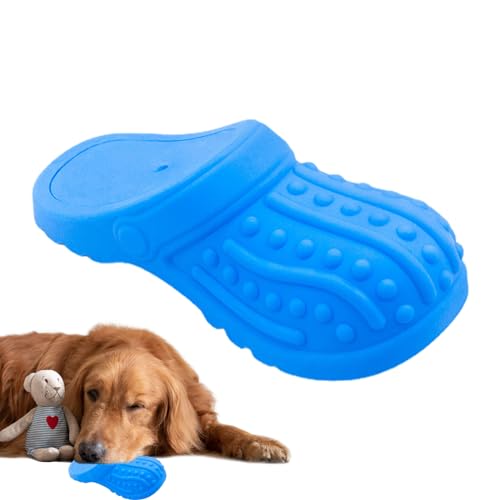 Hujinkan Schuh-Kauspielzeug für Hunde, Silikon-Wurf- und Apportierspielzeug für Hunde, quietschend, Zahnendes Welpenspielzeug, langlebiges Haustierspielzeug für Welpen, Spielzeit, Training von Hujinkan