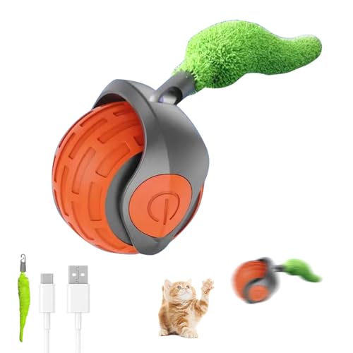 Hulaiyaa Interaktiver Katzen Palla für Hunde, Elektrisch Zwei Farben Katzen Spielzeug Palla, Rolling Smart Interaktives Spielzeug Ball für Hunde, Type C Aufladbar Automatisch Haustier Ball mit Schnur Hulaiyaa Interaktiver Katzen Palla für Hunde, Elektrisch Zwei Farben Katzen Spielzeug Palla, Rolling Smart Interaktives Spielzeug Ball für Hunde, Type C Aufladbar Automatisch Haustier Ball mit Schnur von Hulaiyaa