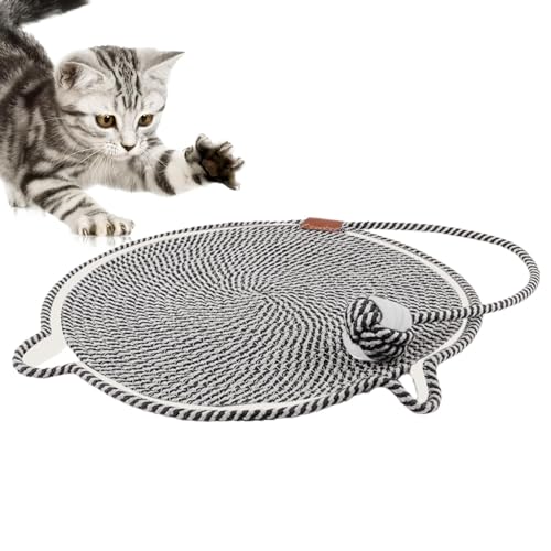 Humdcdy Kratzpads für Katzen,Horizontaler Katzenkratzer - Runder Katzenkratzer mit hängenden Ohren,Trainingsspielzeug, Möbelschutz, Katzenbett für Couch, Teppiche, Sofas, Katzenzubehör Humdcdy Kratzpads für Katzen,Horizontaler Katzenkratzer - Runder Katzenkratzer mit hängenden Ohren,Trainingsspielzeug, Möbelschutz, Katzenbett für Couch, Teppiche, Sofas, Katzenzubehör von Humdcdy