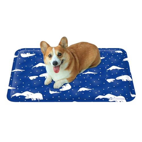 Selbstkühlende Hundematte, Kühlbettmatte für Hunde - Hautfreundliches Eispad - Praktische Kühlmatte für Hundebetten und -möbel mit Komfortdesign von Humdcdy