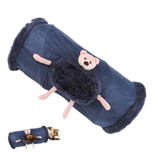 Tunnelbett Für Katzen, Faltbares Haustier Tunnelbettspielzeug Aus Weichem Fleece, Multifunktionales Katzentunnel Selbstunterhaltungsspielzeug Mit Guckloch Für Kaninchen, Katzen, Hunde Tunnelbett Für Katzen, Faltbares Haustier Tunnelbettspielzeug Aus Weichem Fleece, Multifunktionales Katzentunnel Selbstunterhaltungsspielzeug Mit Guckloch Für Kaninchen, Katzen, Hunde von Humdcdy