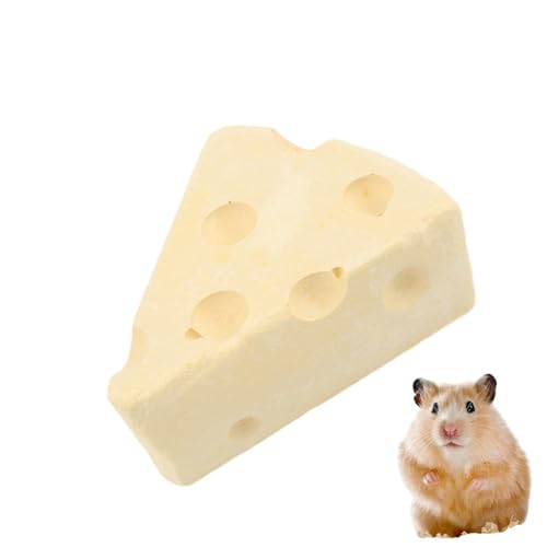 Humkopnl Chinchilla Blockss | Cheese Shape Chinchillas Toys | Mineral Teeth Molar Toys, Small Teeth Grinding Toy for Pet Hamster, Chinchilla von Humkopnl