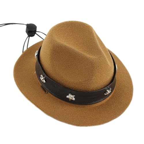 Humkopnl Cowboyhut für Hunde – Cartoon-Hundehüte für kleine Hunde, Cosplay-Hut mit verstellbarem Riemen, Haustier-Kopfbedeckung, Kätzchen-Hut, Kostümzubehör für die meisten kleinen bis mittelgroßen Humkopnl Cowboyhut für Hunde – Cartoon-Hundehüte für kleine Hunde, Cosplay-Hut mit verstellbarem Riemen, Haustier-Kopfbedeckung, Kätzchen-Hut, Kostümzubehör für die meisten kleinen bis mittelgroßen von Humkopnl