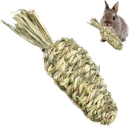 Humkopnl Hamster-Kauspielzeug – natürliches Gras, gewebt, Haustier-Hasen-Aktivitätsspielzeug, Leckerlis für Kaninchen, Meerschweinchen, Chinchilla, Hasen, Zähneknirschen Humkopnl Hamster-Kauspielzeug – natürliches Gras, gewebt, Haustier-Hasen-Aktivitätsspielzeug, Leckerlis für Kaninchen, Meerschweinchen, Chinchilla, Hasen, Zähneknirschen von Humkopnl