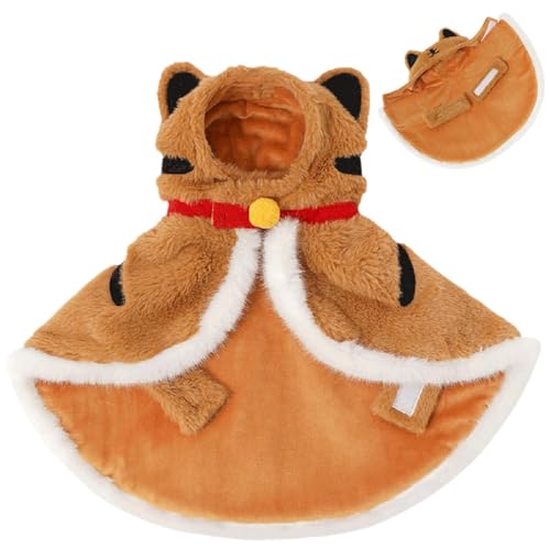 Humkopnl Katzen-Wintermantel – Kaltwetter-Kleidung | Haustier-Tiger-Kostüm, wärmt Kapuzenmantel, Haustier-Winterkleidung, weiche, warme Katzenkleidung für Zuhause Humkopnl Katzen-Wintermantel – Kaltwetter-Kleidung | Haustier-Tiger-Kostüm, wärmt Kapuzenmantel, Haustier-Winterkleidung, weiche, warme Katzenkleidung für Zuhause von Humkopnl