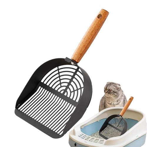 Humkopnl Katzentoilettenschaufel aus Edelstahl, tragbares Reinigungs-Siebwerkzeug mit ergonomischem langem Griff, Haustierzubehör für Zuhause, Reisen, drinnen Humkopnl Katzentoilettenschaufel aus Edelstahl, tragbares Reinigungs-Siebwerkzeug mit ergonomischem langem Griff, Haustierzubehör für Zuhause, Reisen, drinnen von Humkopnl