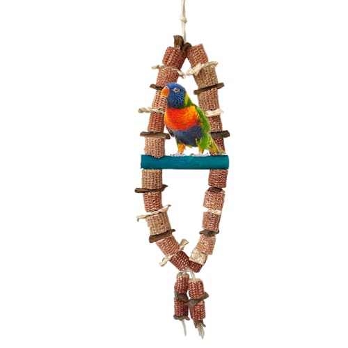Humkopnl Maiskolben-Vogelspielzeug – Lovebirds Haustierkäfig, Beißspielzeug, Papageien, Maiskolben, Nüsse, Futtersuche, Spielzeug zum Aufhängen in großen und mittelgroßen Papageienkäfigen Humkopnl Maiskolben-Vogelspielzeug – Lovebirds Haustierkäfig, Beißspielzeug, Papageien, Maiskolben, Nüsse, Futtersuche, Spielzeug zum Aufhängen in großen und mittelgroßen Papageienkäfigen von Humkopnl