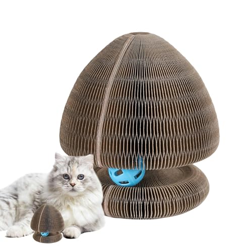 Humkopnl Organ Katzenkratzer - Wellpapier Haustier Katze Kratzpad mit Ball - Körperliche Bewegung reduziert Langeweile Katze Spielzeug für Schlafzimmer, Arbeitszimmer Humkopnl Organ Katzenkratzer - Wellpapier Haustier Katze Kratzpad mit Ball - Körperliche Bewegung reduziert Langeweile Katze Spielzeug für Schlafzimmer, Arbeitszimmer von Humkopnl