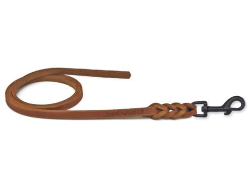 Fettlederleine für Hunde 1m / 1,35m / 2,20m / 3m Bolzenkarabiner schwarz matt, ohne Handschlaufe Cognac 2,20m x 12mm Fettlederleine für Hunde 1m / 1,35m / 2,20m / 3m Bolzenkarabiner schwarz matt, ohne Handschlaufe Cognac 2,20m x 12mm von Hund natürlich