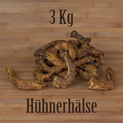 Hunde Design Hähnchenhälse 3 Kg Hühnerhälse wie Hühnerfüsse o. Putenhälse Kausnack von KKLUU