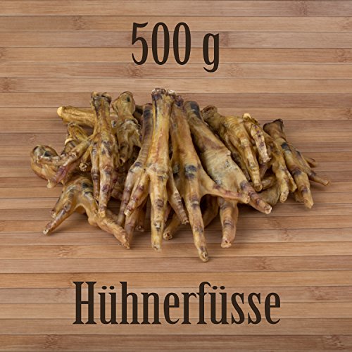 Hunde Design Hühnerfüsse 500g Hühnerkrallen Hähnchenfüsse Hühnerständer Kausnack Kauartikel von Hunde Design