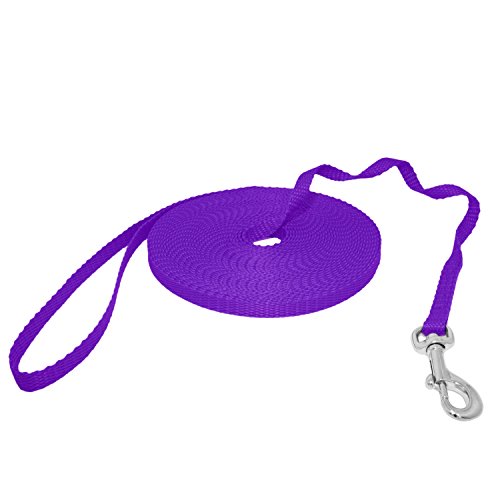 Hunde Design Mini Schleppleine Feldleine Ausbildungsleine Suchleine (50m, Lila) von Hunde Design