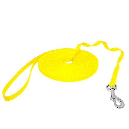 Mini Schleppleine Feldleine Ausbildungsleine Suchleine (50m, Gelb) von Hunde Design