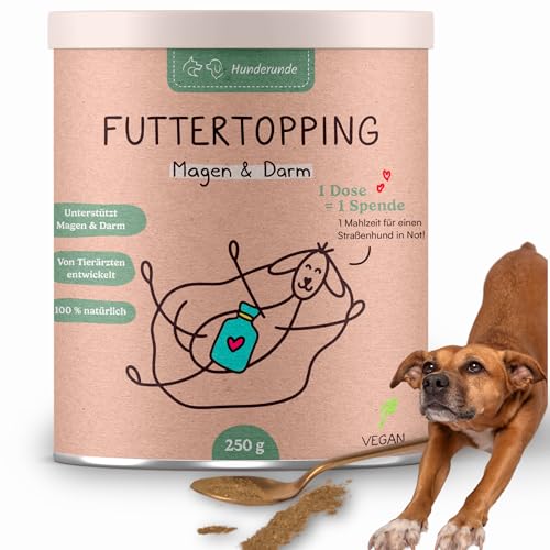 Hunderunde – Futtertopping Magen & Darm 250g – natürliche Verdauungsunterstützung bei Blähungen Durchfall Grasfressen I Präbiotikum Topinambur Mariendistel Artischocke Hunderunde – Futtertopping Magen & Darm 250g – natürliche Verdauungsunterstützung bei Blähungen Durchfall Grasfressen I Präbiotikum Topinambur Mariendistel Artischocke von Hunderunde