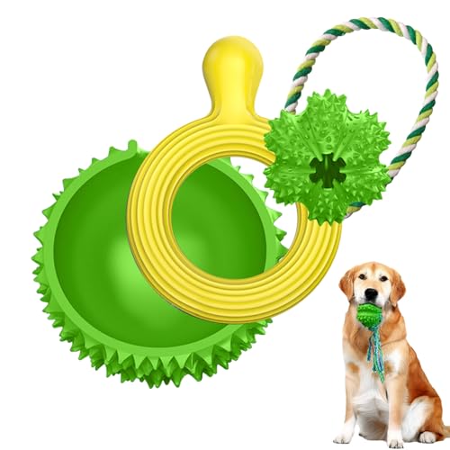Hundespielzeug Intelligenz Interaktives, Snackball Hund Frisbee Hundenapf 3 in 1 Spielzeug Hund Intelligenzspielzeug für Hunde kleine/mittlere/große (Grün) von Hundespielzeug