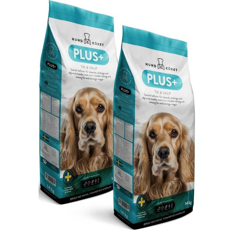 Hundköket Plus für Welpen - 2 x14 kg (3,84 € pro 1 kg) von Hundköket