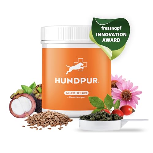 Hundpur Aller-Immun 300 g - Zusatzfutter - Multivitamin Pellets für Hunde - Vitamin B Komplex, Vitamin C & Propolis - Nahrungsergänzungsmittel Hund - Made in Germany von Hundpur