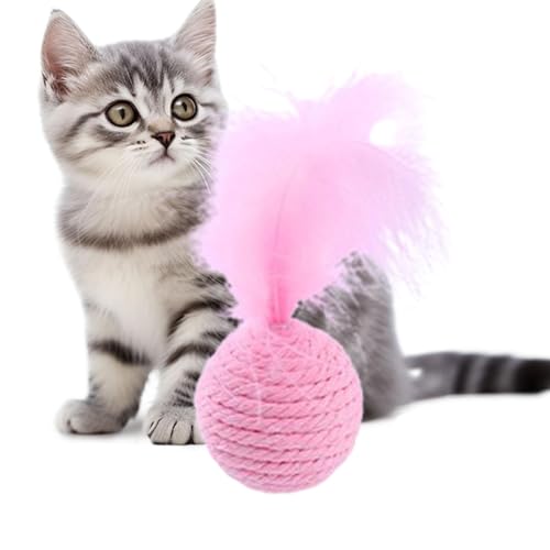 HunicandIU Federspielzeug für Hauskatzen,Federball-Katzenspielzeug,Interaktives Kätzchenspielzeug - Katzen-Federball-Kätzchen-Trainingsspielzeug für Übung, Verfolgungsjagd und Unterhaltung HunicandIU Federspielzeug für Hauskatzen,Federball-Katzenspielzeug,Interaktives Kätzchenspielzeug - Katzen-Federball-Kätzchen-Trainingsspielzeug für Übung, Verfolgungsjagd und Unterhaltung von HunicandIU