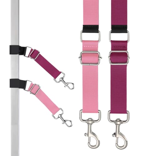 HunicandIU Hundepflegearm-Zubehör | 2er Set Pflegetisch-Schlaufen Mit Verstellbarem Nylon-Ring,Verstellbarer Stabiler Schlaufenring, Pflegezubehör, Nylon-Führungsleine Für Kleine Mittelgroße Große von HunicandIU