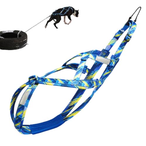HunicandIU Hundezuggeschirr,Hundeschlittengeschirr | Welpengeschirr Verstellbares reflektierendes Hundegeschirr,Outdoor-Hundeseil, Flexibles Hundetrainingsseil zum Rodeln, Spazierengehen im Freien HunicandIU Hundezuggeschirr,Hundeschlittengeschirr | Welpengeschirr Verstellbares reflektierendes Hundegeschirr,Outdoor-Hundeseil, Flexibles Hundetrainingsseil zum Rodeln, Spazierengehen im Freien von HunicandIU