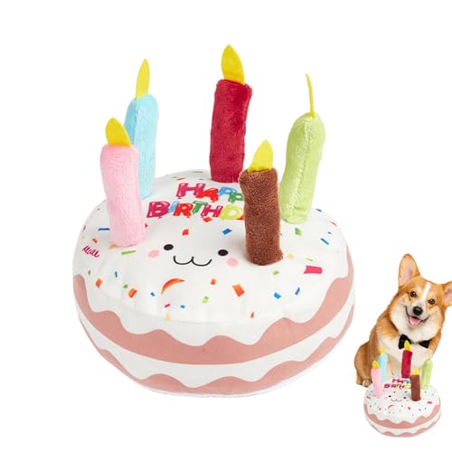 HunicandIU Quietschende Kuscheltiere für Hunde,Quietschende Kuscheltiere für Hunde, Kauspielzeug für Hunde in Geburtstagskuchenform, Heimtierbedarf für kleine und mittelgroße Hunde, Spielzeug zur HunicandIU Quietschende Kuscheltiere für Hunde,Quietschende Kuscheltiere für Hunde, Kauspielzeug für Hunde in Geburtstagskuchenform, Heimtierbedarf für kleine und mittelgroße Hunde, Spielzeug zur von HunicandIU