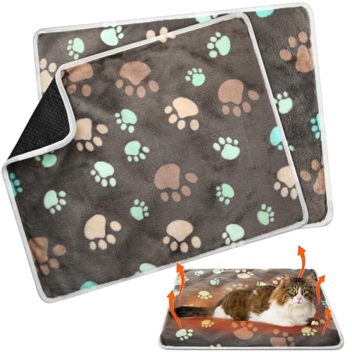 HunnmingRe Selbstwärmendes Katzenbett, selbstheizend, 40,6 x 50,8 cm, thermische Katzenmatte, waschbar, reflektiert Körperwärme, abnehmbarer Bezug für drinnen und draußen, wilde Haustiere (Hundepfote) HunnmingRe Selbstwärmendes Katzenbett, selbstheizend, 40,6 x 50,8 cm, thermische Katzenmatte, waschbar, reflektiert Körperwärme, abnehmbarer Bezug für drinnen und draußen, wilde Haustiere (Hundepfote) von HunnmingRe