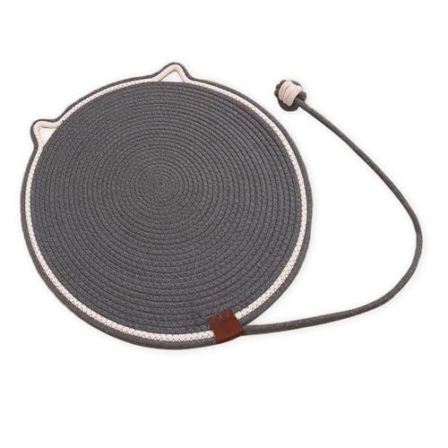 Kratzmatte Katze, Dual Scratching Pad, Natürliche Katzenkratzbretter, Kratzmatten zum Schlafen, Runder Katzenkratzer mit Hängenden Ohren, für Tiere zum Krabben und Spielen von Hunphy
