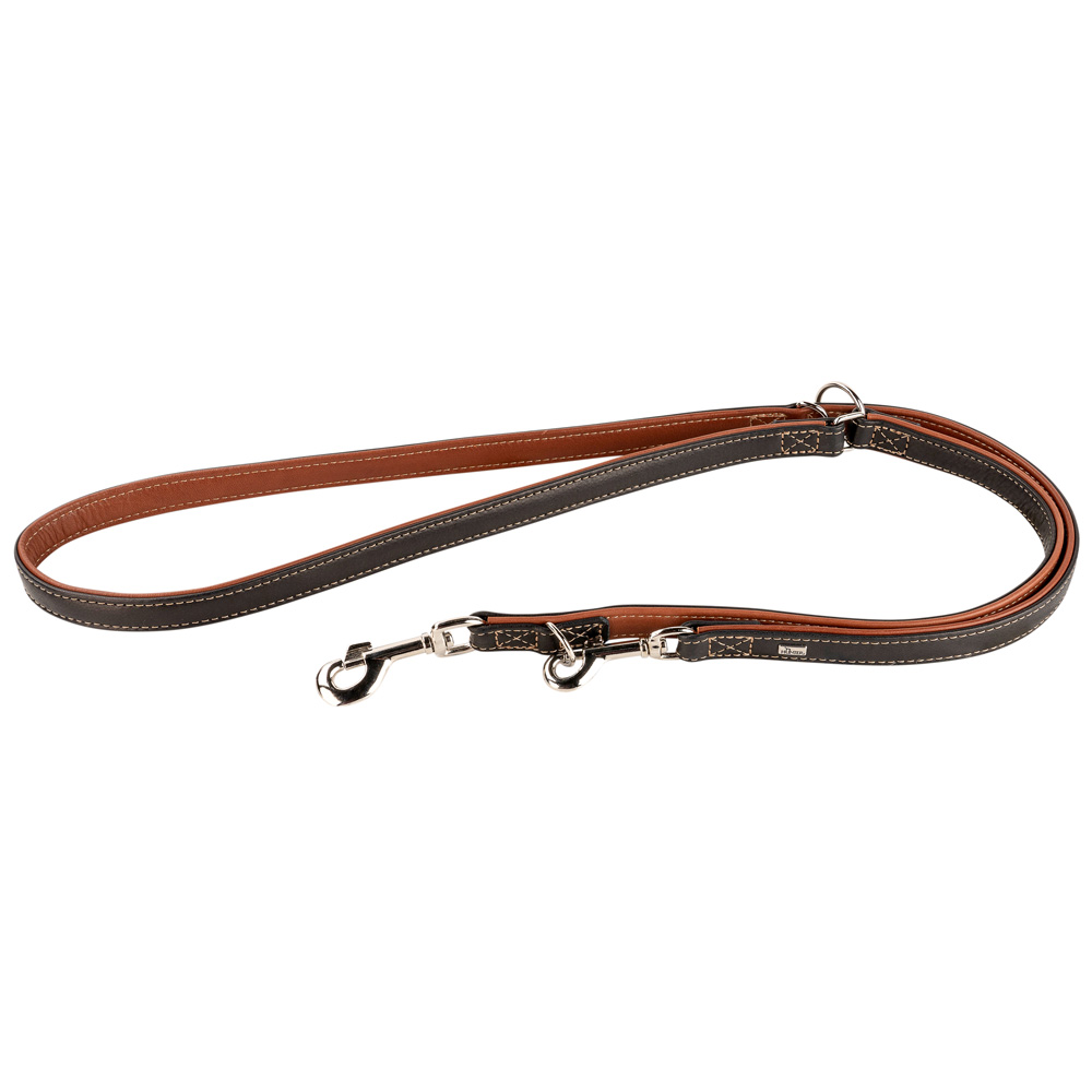 HUNTER Führleine Canadian Up schwarz/cognac, Gr. 15/200, Breite: ca. 15 mm, Länge: ca. 200 cm HUNTER Führleine Canadian Up schwarz/cognac, Gr. 15/200, Breite: ca. 15 mm, Länge: ca. 200 cm von Hunter