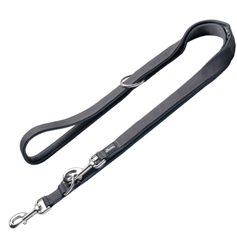 HUNTER Führleine Divo & Maldon, grau - 200 cm lang, 25 mm breit von Hunter