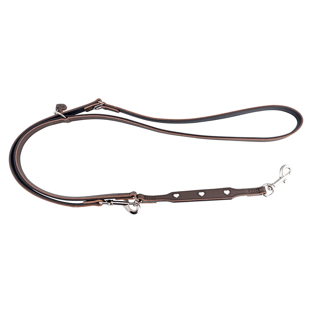 HUNTER Führleine Love braun/schwarz, Gr. 13/200, Breite: ca. 13 mm, Länge: ca. 200 cm HUNTER Führleine Love braun/schwarz, Gr. 13/200, Breite: ca. 13 mm, Länge: ca. 200 cm von Hunter