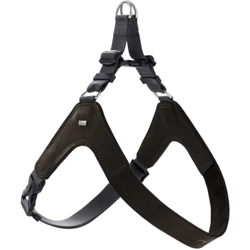 HUNTER Hundegeschirr DIMARO, Farbe: schwarz, weiches & Robustes Rindsleder, hervorragende Passform, leicht anzulegen, stufenlos verstellbar, ideal für Welpen & kopfscheue Hunde, Größe: S-M HUNTER Hundegeschirr DIMARO, Farbe: schwarz, weiches & Robustes Rindsleder, hervorragende Passform, leicht anzulegen, stufenlos verstellbar, ideal für Welpen & kopfscheue Hunde, Größe: S-M von HUNTER
