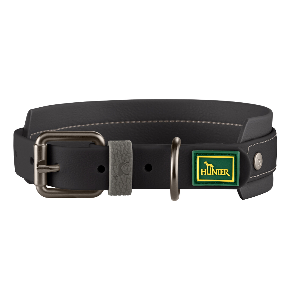 HUNTER Halsband Havanna, schwarz - Größe M: 50 cm lang, 35 mm breit HUNTER Halsband Havanna, schwarz - Größe M: 50 cm lang, 35 mm breit von Hunter