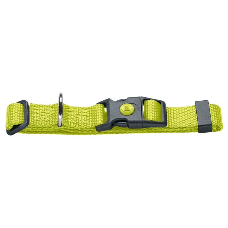 HUNTER Halsband London, limette - Vario Basic Größe M: 30 - 46 cm Halsumfang, 15 mm breit von Hunter