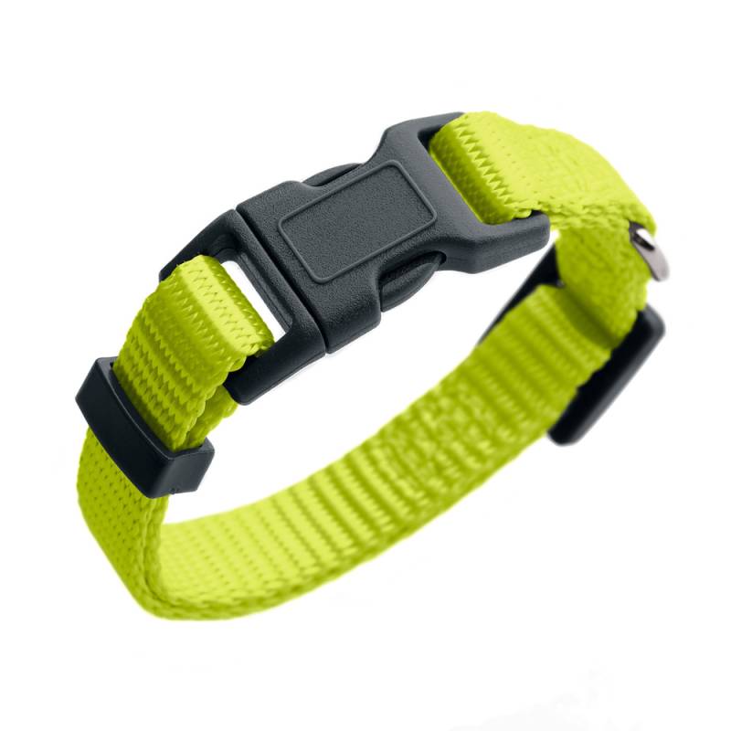 HUNTER Halsband London, limette - Vario Basic Größe S: 24 - 36 cm Halsumfang, 10 mm breit von Hunter