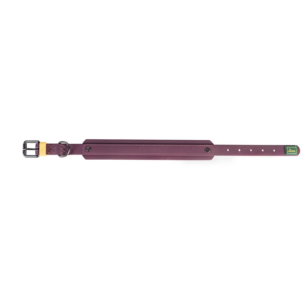 HUNTER Hunde-Halsband Havanna brombeer, Gr. 60, Breite: ca. 4 cm, Länge: ca. 48 - 56 cm von Hunter