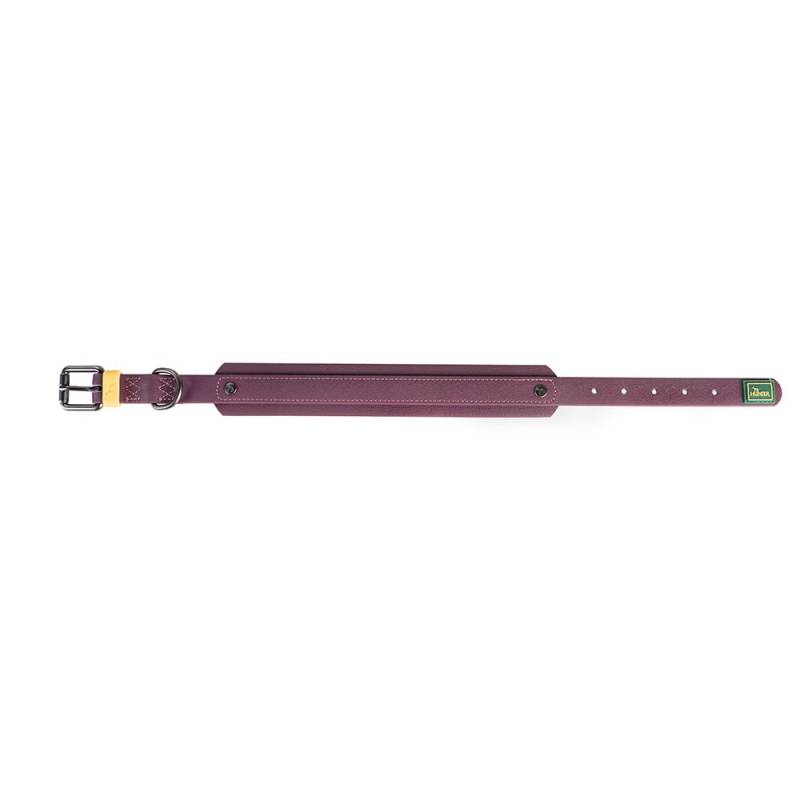 HUNTER Hunde-Halsband Havanna brombeer, Gr. 60, Breite: ca. 4 cm, Länge: ca. 48 - 56 cm von Hunter