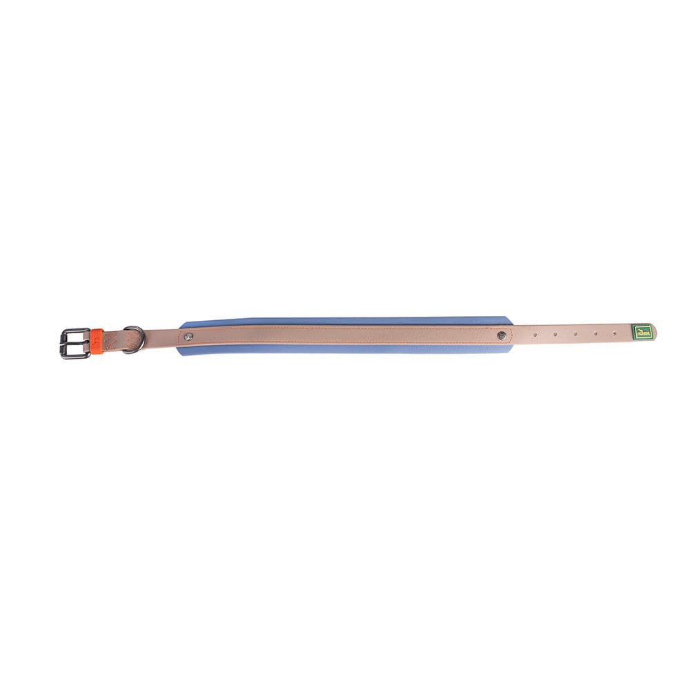 HUNTER Hunde-Halsband Havanna taupe/rauchblau, Gr. 45, Breite: ca. 3,5 cm, Länge: ca. 32 - 40 cm von Hunter