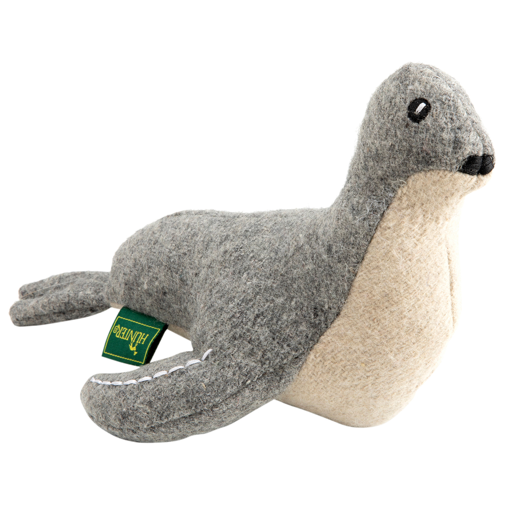 HUNTER Hunde-Plüschspielzeug Skagen Seerobbe grau-weiß, Länge: ca. 25 cm von Hunter