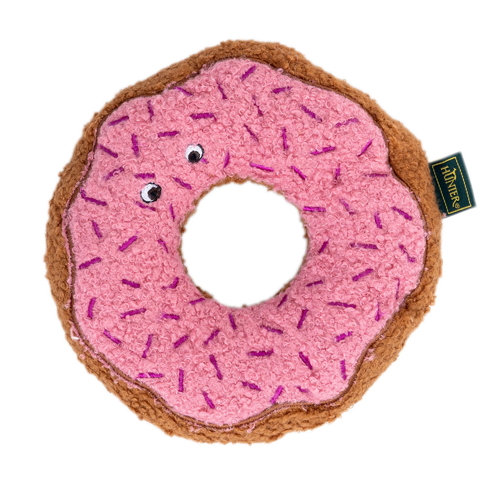 HUNTER Hunde-Spielzeug BELEM Donut braun-rosa, Länge: ca. 16 cm von Hunter