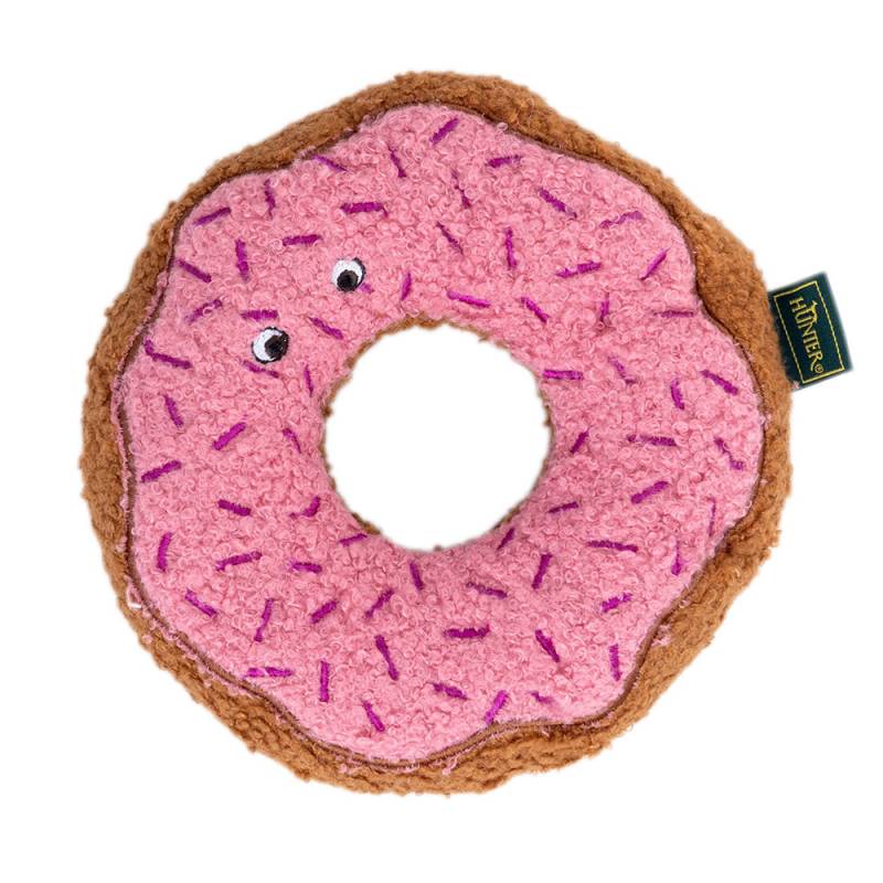 HUNTER Hunde-Spielzeug BELEM Donut braun-rosa, Länge: ca. 16 cm von Hunter