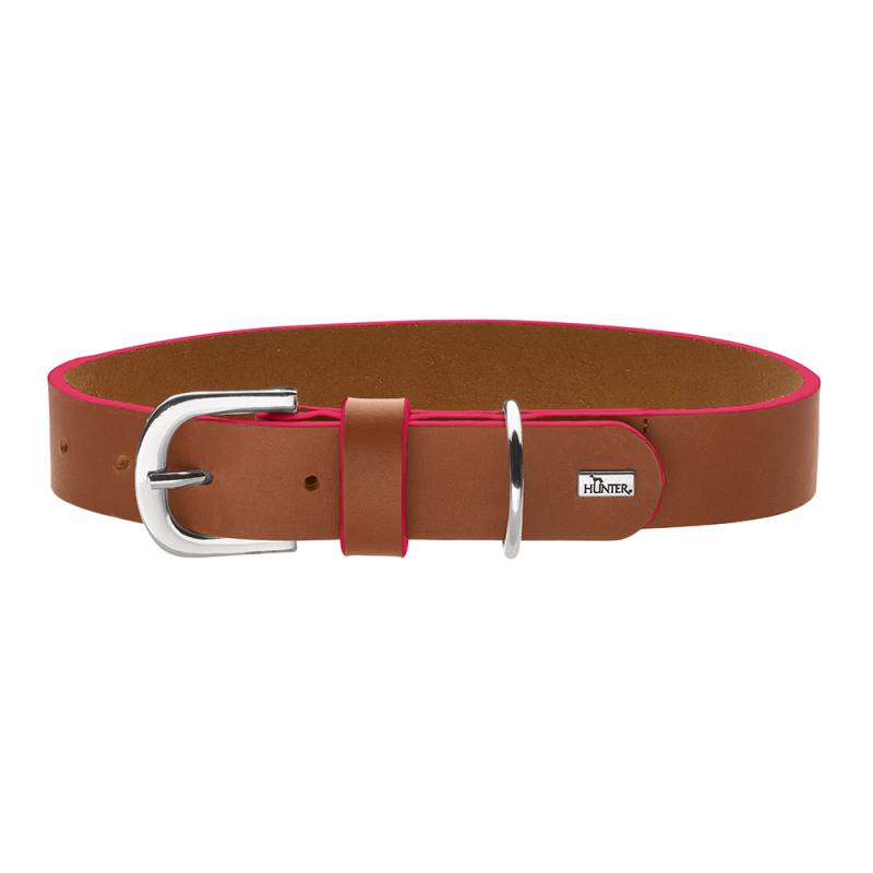 HUNTER Hundehalsband Garda cognac/pink, Gr. 50, Breite: ca. 2,7 cm, Länge: ca. 36 – 43,5 cm HUNTER Hundehalsband Garda cognac/pink, Gr. 50, Breite: ca. 2,7 cm, Länge: ca. 36 – 43,5 cm von Hunter